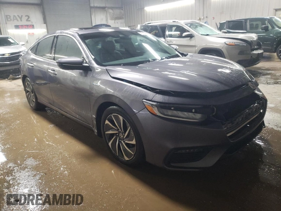 2021 Honda Insight Touring with VIN 19XZE4F93ME006183, listed as a Copart auction lot 87004254 with 64,200 mi miles and Salvage Title. Bid and sale history available at carsss.com. Image 4.