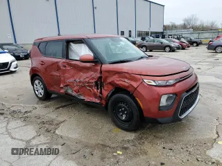 2021 Kia Soul S with VIN KNDJ23AU4M7755280, listed as a Copart auction lot 49553445 with Not Provided miles and Salvage Title. Bid and sale history available at DreamBid. Image 4.