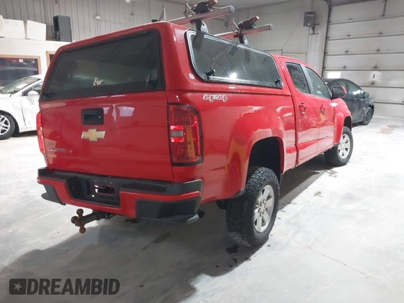 2019 Chevrolet Colorado 4WD Work Truck with VIN 1GCGTBEN8K1103282, listed as a IAAI auction lot 41987868 with 212,781 mi miles. Bid and sale history available at carsss.com. Image 4.