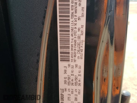2012 Jeep Wrangler Unlimited Sport with VIN 1C4BJWDG8CL116811, listed as a Copart auction lot 59372085 with 95,498 mi miles and Salvage title. Bid and sale history available at DreamBid. Image 12.