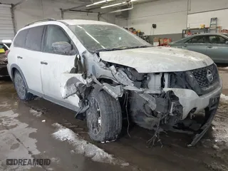2019 Nissan Pathfinder S with VIN 5N1DR2MM9KC647851, listed as a IAAI auction lot 41289955 with 77,346 mi miles. Bid and sale history available at carsss.com. Image 1.