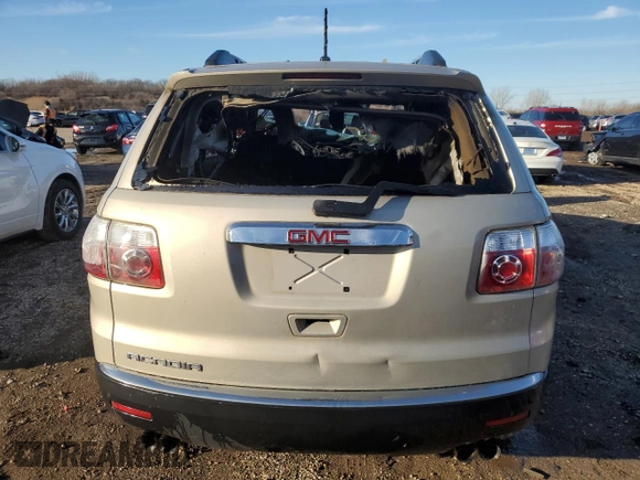 2010 GMC Acadia SL with VIN 1GKLRKED1AJ117354, listed as a Copart auction lot 48193475 with 0 mi miles and Non Repairable. Bid and sale history available at carsss.com. Image 6.