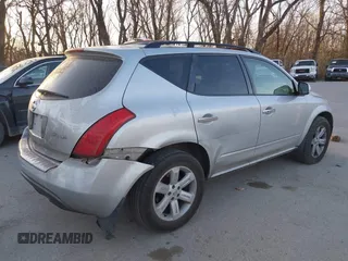 2006 Nissan Murano SL with VIN JN8AZ08W06W528134, listed as a IAAI auction lot 41826906 with 236,041 mi miles and . Bid and sale history available at DreamBid. Image 4.
