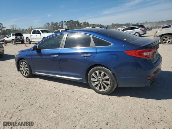 2016 Hyundai Sonata 2.4L Sport with VIN 5NPE34AF5GH298260, listed as a Copart auction lot 49676255 with 153,242 mi miles and Clean Title. Bid and sale history available at carsss.com. Image 2.