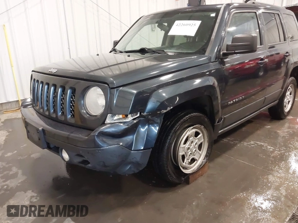 2015 Jeep Patriot Altitude with VIN 1C4NJRBBXFD102560, listed as a IAAI auction lot 42260925 with 183,056 mi miles and . Bid and sale history available at DreamBid. Image 6.