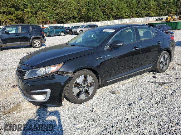 2013 Kia Optima Hybrid LX with VIN KNAGM4AD8D5049416, listed as a Copart auction lot 72072984 with 146,721 mi miles and Salvage Title. Bid and sale history available at carsss.com. Image 1.