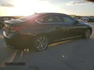 2018 Genesis G80 3.8L with VIN KMHGN4JE7JU270592, listed as a Copart auction lot 77489614 with 42,791 mi miles and Salvage Title. Bid and sale history available at carsss.com. Image 3.