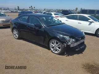2006 Lexus IS 250 with VIN JTHBK262X65013159, listed as a IAAI auction lot 42360207 with 163,427 mi miles and . Bid and sale history available at DreamBid. Image 1.