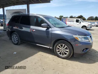 2014 Nissan Pathfinder Platinum with VIN 5N1AR2MNXEC652170, listed as a Copart auction lot 54186825 with 186,377 mi miles and Salvage title. Bid and sale history available at DreamBid. Image 4.