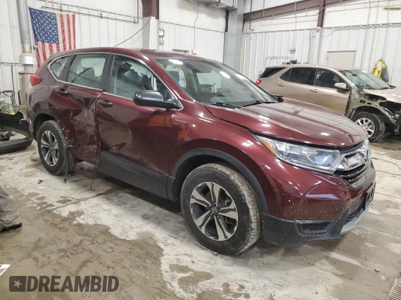 2019 Honda CR-V LX z VIN 2HKRW6H3XKH205824, wystawiony jako Copart lot #59087485 z przebiegiem Nie podano mil oraz Szkoda całkowita • Salvage title. Historia ofert i sprzedaży dostępna na DreamBid. Obrazek 4.
