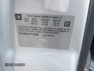 2014 Chevrolet Impala LT с VIN 2G1WB5E31E1100066, выставлен на аукционе IAAI как лот 42240075 с пробегом 175 209 миль миль и . История ставок и продаж доступна на DreamBid. Изображение 9.