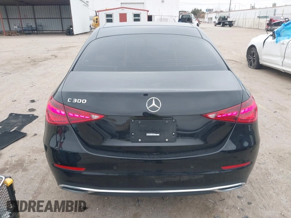2024 Mercedes-Benz C 300 with VIN W1KAF4GB1RR227861, listed as a IAAI auction lot 41380978 with 6,890 mi miles and . Bid and sale history available at DreamBid. Image 16.