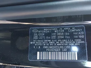 2025 Hyundai Elantra SEL Sport with VIN KMHLM4DG5SU861388, listed as a IAAI auction lot 41491236 with 1,462 mi miles. Bid and sale history available at carsss.com. Image 9.