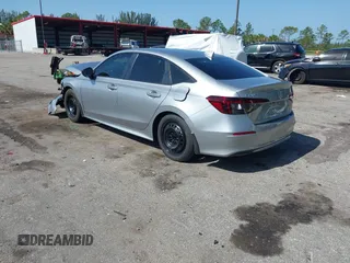2025 Honda Civic Sport with VIN 2HGFE2F57SH522960, listed as a IAAI auction lot 42016973 with 3,689 mi miles and . Bid and sale history available at DreamBid. Image 3.