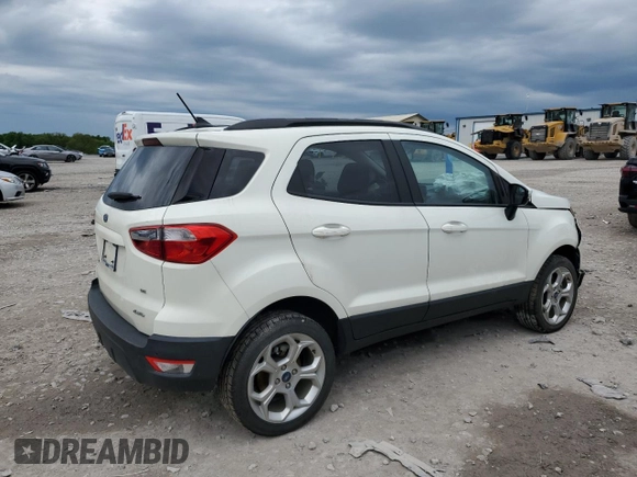 2021 Ford EcoSport SE with VIN MAJ6S3GL6MC409846, listed as a Copart auction lot 54111455 with 61,691 mi miles and Salvage title. Bid and sale history available at DreamBid. Image 3.