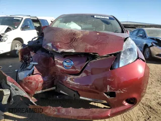 2016 Nissan LEAF SV with VIN 1N4BZ0CP8GC310287, listed as a Copart auction lot 89167585 with 0 mi miles and Salvage Title. Bid and sale history available at carsss.com. Image 5.