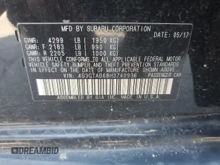 2017 Subaru Impreza Premium with VIN 4S3GTAB68H3740936, listed as a Copart auction lot 64212525 with 74,284 mi miles and Salvage title. Bid and sale history available at DreamBid. Image 12.