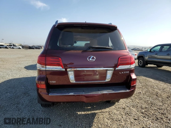 2013 Lexus LX 570 with VIN JTJHY7AX0D4124846, listed as a Copart auction lot 52639575 with 50,687 mi miles and Salvage Title. Bid and sale history available at DreamBid. Image 6.