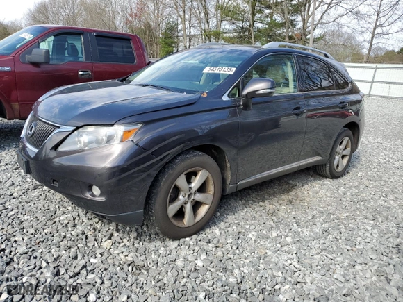 2010 Lexus RX 350 with VIN 2T2BK1BA1AC060063, listed as a Copart auction lot 54510135 with 258,964 mi miles and Clean Title. Bid and sale history available at carsss.com. Image 1.