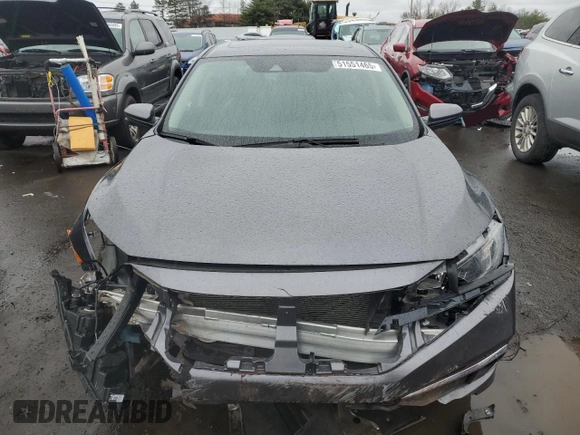 2021 Honda Civic Sedan EX with VIN 2HGFC1F37MH703123, listed as a Copart auction lot 51551465 with 55,240 mi miles and Salvage Title. Bid and sale history available at carsss.com. Image 5.