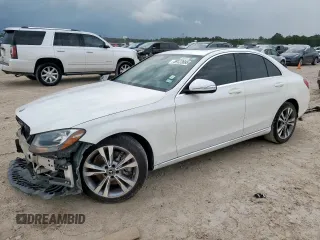 2018 Mercedes-Benz C 300 with VIN 55SWF4JB0JU273571, listed as a Copart auction lot 59123695 with 74,900 mi miles and Salvage title. Bid and sale history available at DreamBid. Image 1.