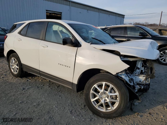 2022 Chevrolet Equinox LS with VIN 3GNAXSEV4NS198024, listed as a Copart auction lot 43639195 with 0 mi miles and Salvage Title. Bid and sale history available at carsss.com. Image 4.