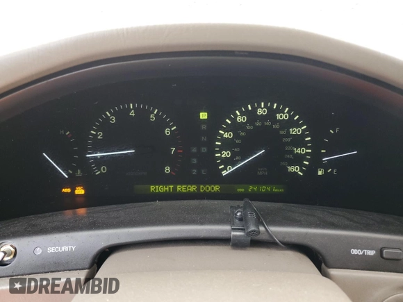 2000 Lexus LS 400 z VIN JT8BH28F2Y0180338, wystawiony jako Copart lot #46099195 z przebiegiem 241 041 mil mil oraz Szkoda całkowita • Salvage title. Historia ofert i sprzedaży dostępna na DreamBid. Obrazek 9.