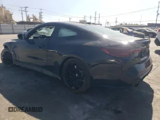 2025 BMW M4 Competition xDrive with VIN WBS33HK09SCS59001, listed as a Copart auction lot 75733354 with 0 mi miles and Salvage Title. Bid and sale history available at carsss.com. Image 2.