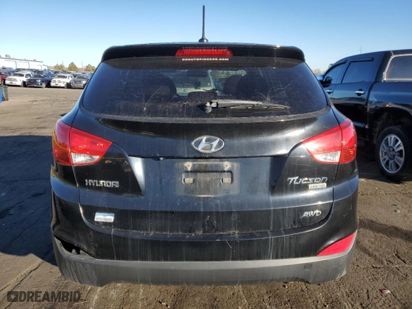 2011 Hyundai Tucson Limited with VIN KM8JUCAC4BU260329, listed as a Copart auction lot 87921435 with 164,810 mi miles and Salvage Title. Bid and sale history available at carsss.com. Image 6.