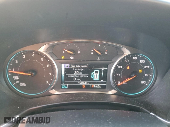 2018 Chevrolet Equinox LT with VIN 2GNAXKEX4J6157709, listed as a Copart auction lot 51945995 with 108,606 mi miles and Salvage Title. Bid and sale history available at DreamBid. Image 9.