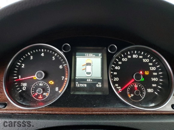 2012 Volkswagen CC VR6 4Motion with VIN WVWGU7AN4CE539766, listed as a Copart auction lot 43251545 with 127,978 mi miles and Salvage Title. Bid and sale history available at carsss.com. Image 9.