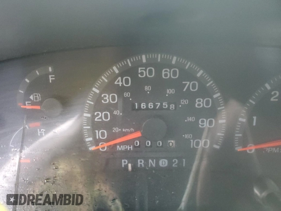 1998 Ford F-150 with VIN 1FTZF18W8WKA89592, listed as a Copart auction lot 65345104 with 166,758 mi miles and Salvage title. Bid and sale history available at DreamBid. Image 9.