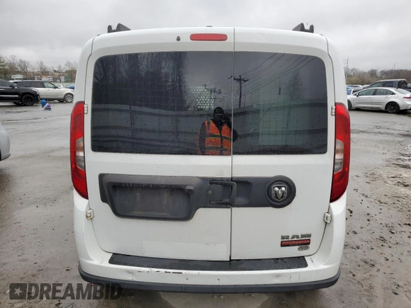 2016 Ram ProMaster City Cargo Tradesman SLT with VIN ZFBERFBT4G6B08446, listed as a Copart auction lot 51034355 with 187,553 mi miles and Salvage title. Bid and sale history available at DreamBid. Image 6.