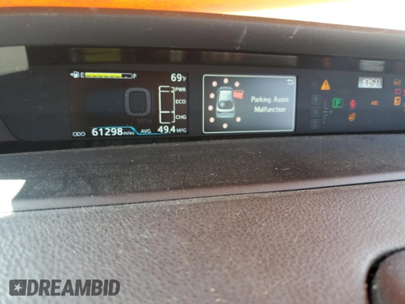 2019 Toyota Prius LE with VIN JTDL9RFU6K3005786, listed as a Copart auction lot 60037615 with 61,298 mi miles and Salvage title. Bid and sale history available at DreamBid. Image 9.