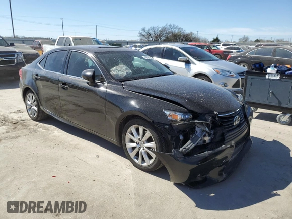 2015 Lexus IS 250 with VIN JTHBF1D20F5055633, listed as a Copart auction lot 48761885 with 78,040 mi miles and Salvage Title. Bid and sale history available at DreamBid. Image 4.