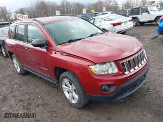 2012 Jeep Compass Latitude with VIN 1C4NJCEA0CD626490, listed as a IAAI auction lot 41916333 with NaN miles. Bid and sale history available at carsss.com. Image 1.
