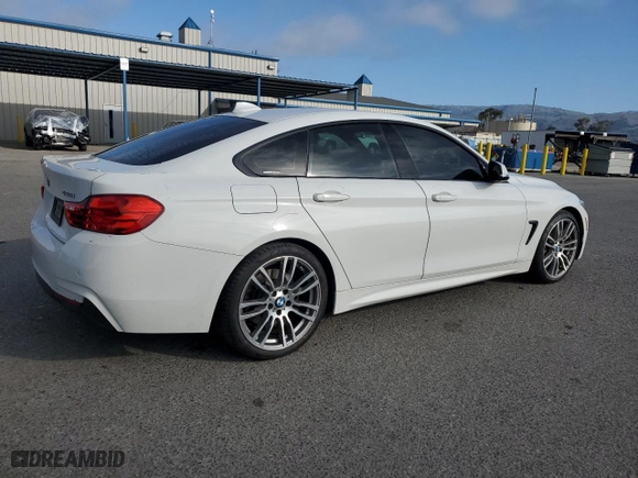 2016 BMW 4 Series 428i with VIN WBA4A9C55GGL88285, listed as a Copart auction lot 46942895 with 135,834 mi miles and Salvage Title. Bid and sale history available at carsss.com. Image 3.
