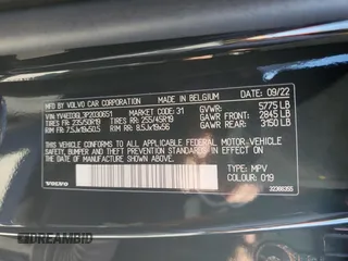 2023 Volvo C40 Recharge Pure Electric Plus with VIN YV4ED3GL3P2030651, listed as a Copart auction lot 89013105 with 0 mi miles and Salvage Title. Bid and sale history available at carsss.com. Image 13.