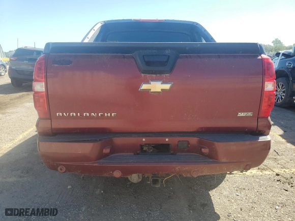 2008 Chevrolet Avalanche LTZ with VIN 3GNFK12378G260749, listed as a Copart auction lot 73225844 with 156,109 mi miles and Salvage Title. Bid and sale history available at carsss.com. Image 6.
