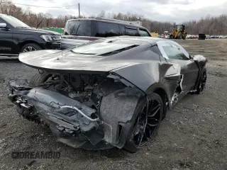 2024 Chevrolet Corvette 1LZ with VIN 1G1YD2D37R5600742, listed as a Copart auction lot 82765454 with Not Provided miles and Non Repairable. Bid and sale history available at DreamBid. Image 3.