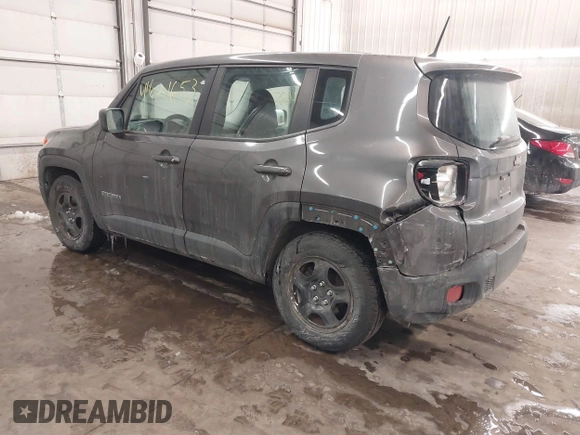 2016 Jeep Renegade Sport with VIN ZACCJAAT0GPE02338, listed as a IAAI auction lot 41621653 with 224,752 mi miles and . Bid and sale history available at DreamBid. Image 3.