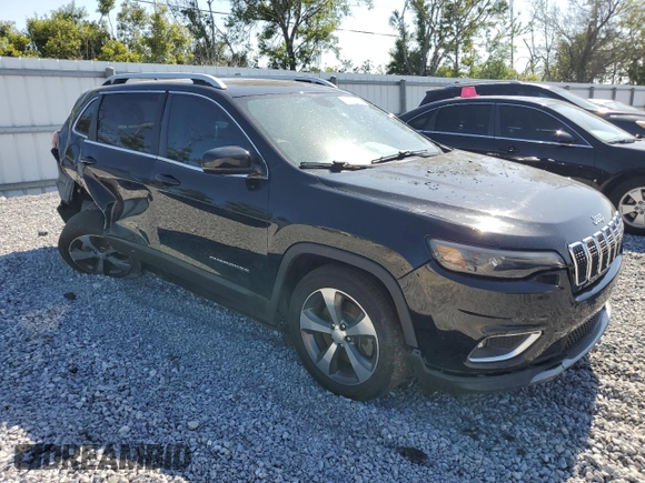 2019 Jeep Cherokee Limited with VIN 1C4PJLDB2KD340920, listed as a Copart auction lot 53554965 with 70,384 mi miles and Non Repairable. Bid and sale history available at DreamBid. Image 4.