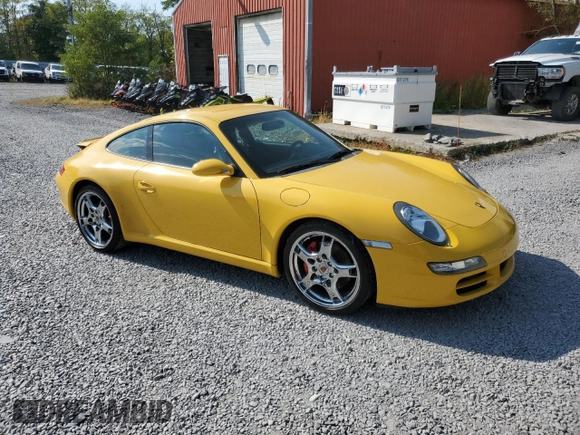 2005 Porsche 911 Turbo S with VIN WP0AB29995S741903, listed as a Copart auction lot 74755524 with 73,199 mi miles and Salvage Title. Bid and sale history available at carsss.com. Image 4.