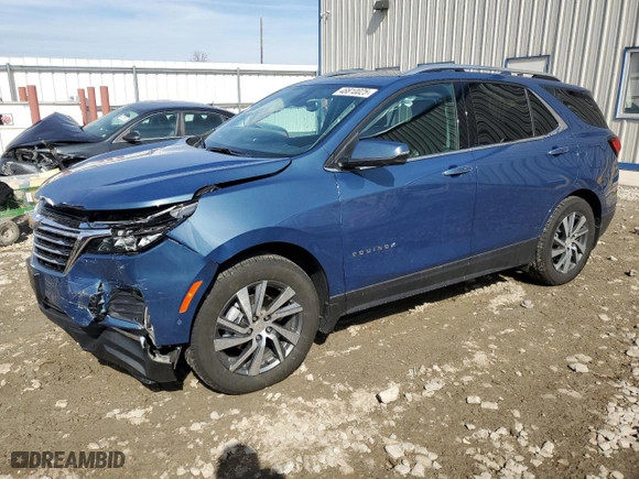 2024 Chevrolet Equinox Premier with VIN 3GNAXNEG6RL195788, listed as a Copart auction lot 48810025 with 16,775 mi miles and Salvage Title. Bid and sale history available at carsss.com. Image 1.