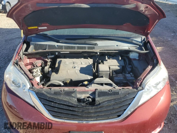 2014 Toyota Sienna LE with VIN 5TDJK3DC5ES075494, listed as a Copart auction lot 82048634 with 151,216 mi miles and Salvage Title. Bid and sale history available at DreamBid. Image 12.