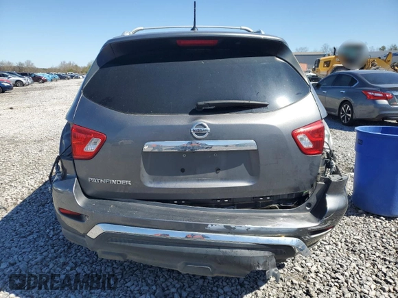 2017 Nissan Pathfinder S with VIN 5N1DR2MN1HC697435, listed as a Copart auction lot 48138225 with 128,782 mi miles and Salvage title. Bid and sale history available at DreamBid. Image 6.