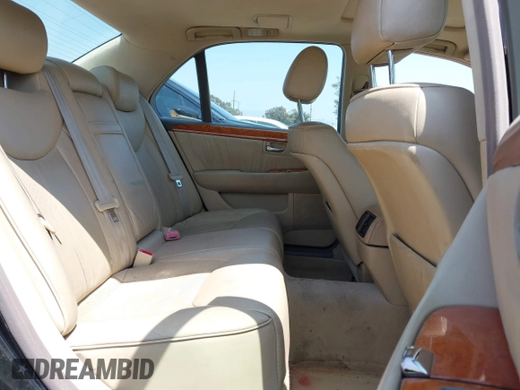 2004 Lexus LS 430 with VIN JTHBN36F240165396, listed as a IAAI auction lot 42191761 with Not Provided miles and . Bid and sale history available at DreamBid. Image 8.