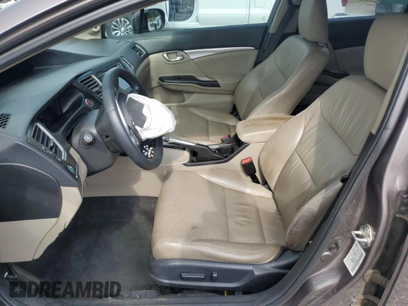 2015 Honda Civic EX-L z VIN 19XFB2F91FE059094, wystawiony jako Copart lot #54218755 z przebiegiem Nie podano mil oraz Szkoda całkowita • Salvage title. Historia ofert i sprzedaży dostępna na DreamBid. Obrazek 7.