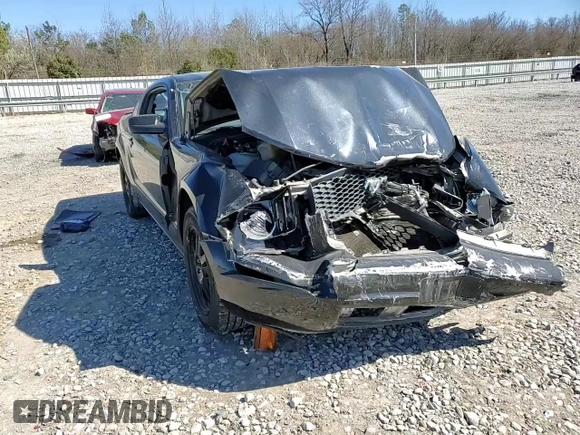 2007 Ford Mustang Deluxe with VIN 1ZVFT80NX75295405, listed as a Copart auction lot 47836085 with 214,405 mi miles and Salvage Title. Bid and sale history available at carsss.com. Image 10.