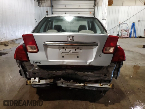 2001 Honda Civic DX with VIN 2HGES16271H528079, listed as a Copart auction lot 72715384 with 244,115 mi miles and Salvage Title. Bid and sale history available at carsss.com. Image 6.
